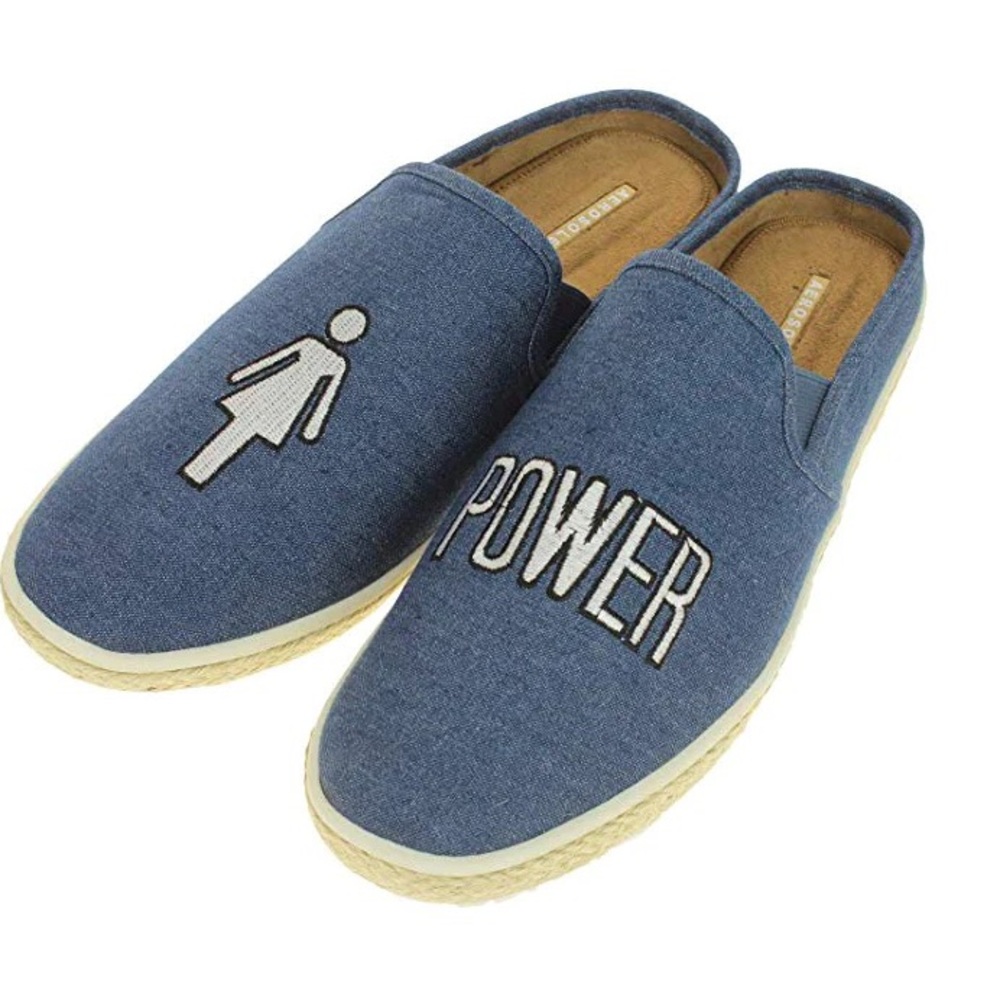 Aerosoles embroidered Girl Power Fun For All Slip On Sneaker Women’9